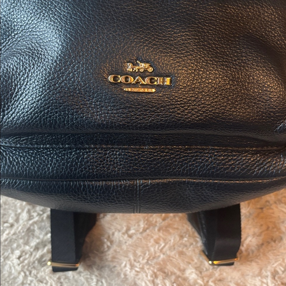 Coach Leather Backpack - image 2